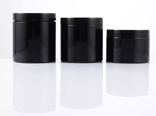 Ο κενός Μαύρος βάζων της PET πλαστικός 120ml καλλυντικός για τη συσκευασία κρέμας